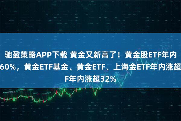 驰盈策略APP下载 黄金又新高了！黄金股ETF年内涨超60%，黄金ETF基金、黄金ETF、上海金ETF年内涨超32%